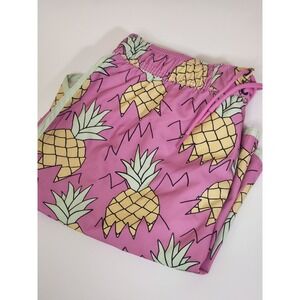 Sovereign Code Los Angeles Pink Pineapple Swim Trunks Mens Size XL‎